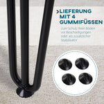 Table Legs, 4 pcs Steel Fork Design, Black