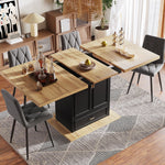 Extendable Dining Table 110-140cm 6-Person for Kitchen & Dining Wooden