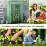 Greenhouse Roll-Up Door 100x50x150cm Steel Plastic Green