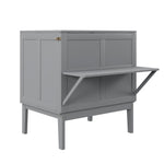 Wall Bed, 90x200 cm, Slatted Frame, Grey