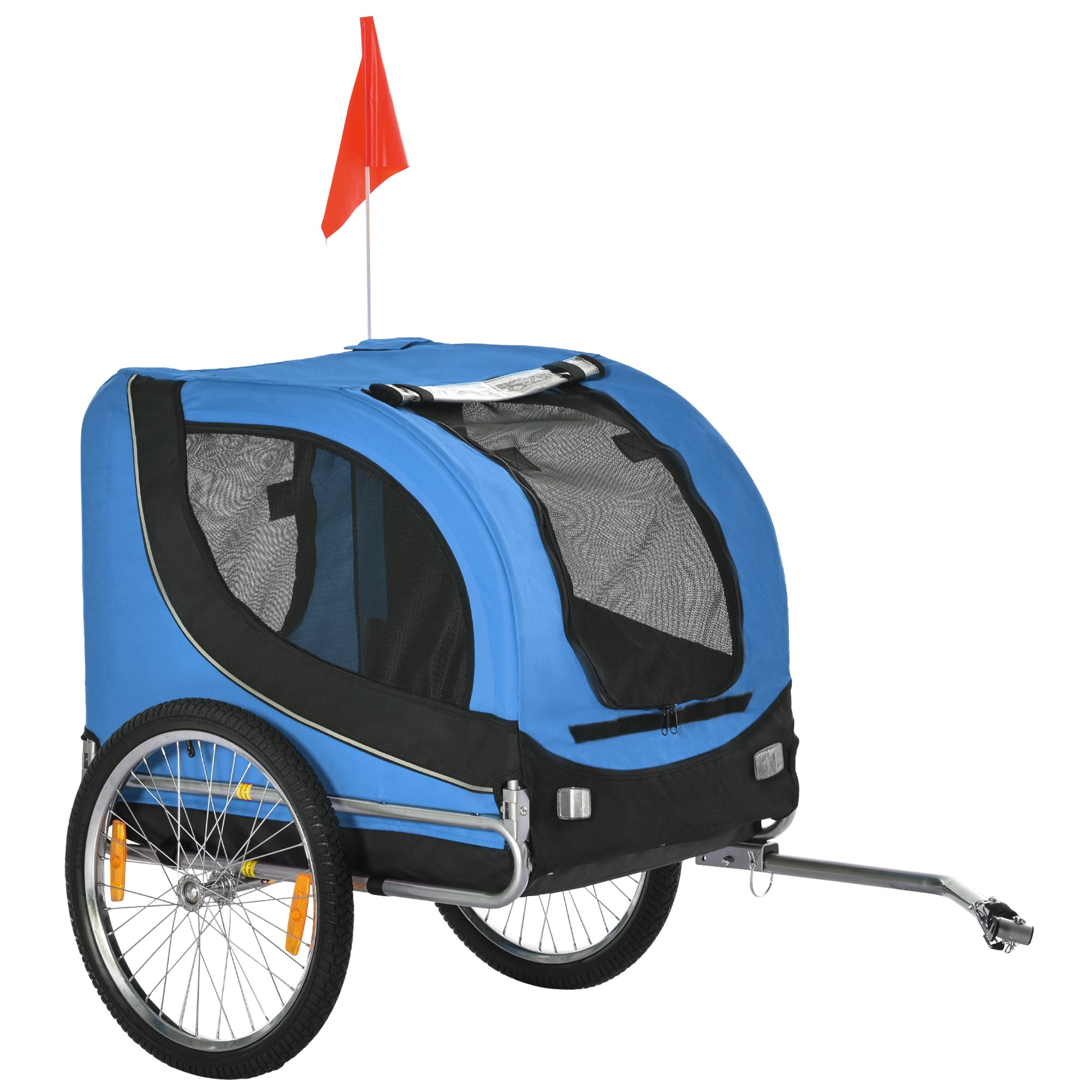 Dog Trailer, Bicycle Transporter, Blue+Black