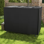 3-Seater Swing Cover, Water-Repellent UV-Resistant 600D Oxford Fabric, Black
