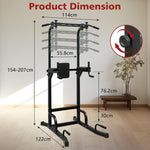 Power Tower, Pull Up Bar Workout Dip Station, Home Gym Fitness