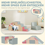 Soft Play Blocks Set, 2-Piece Toddler Climbing & Building, Colorful Foam