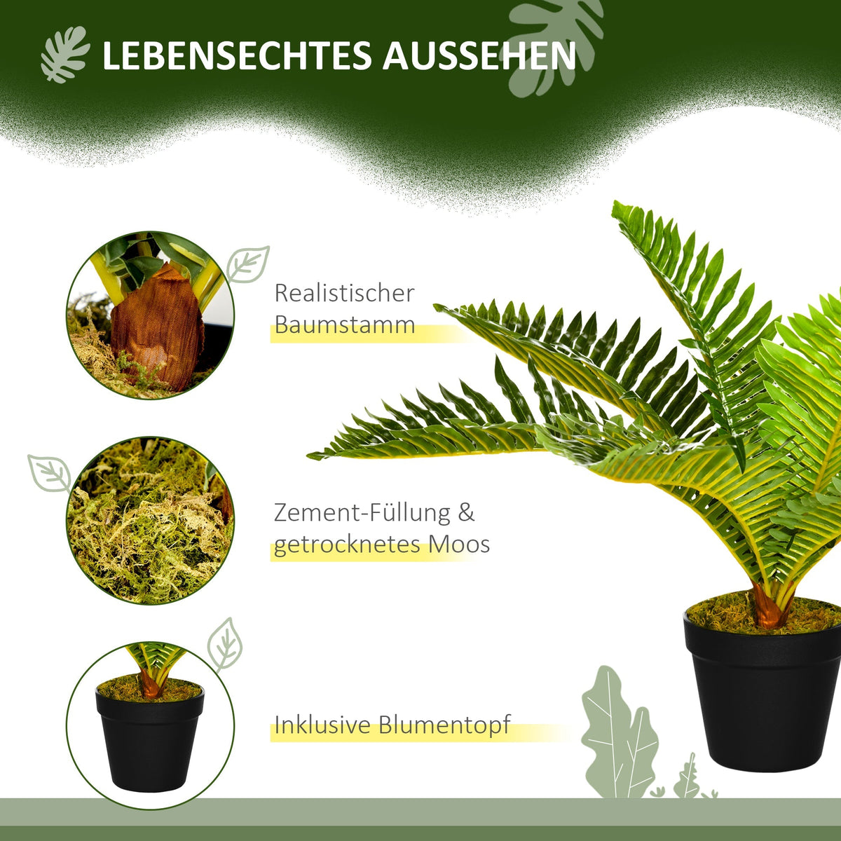 Pot, Houseplant 50 cm, Green