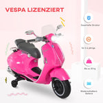 Electric Motorcycle for Children with MP3 Music and Headlights, Faux Leather and Metal, Pink