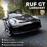 Electric Ride-on Car for Children, Remote Control and Music with USB, Black