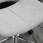 Office Chair, Armrest-Free Swivel, 110 kg, Light Grey