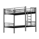 Children's Bunk Bed 90x200cm Convertible to 2 Beds, Black