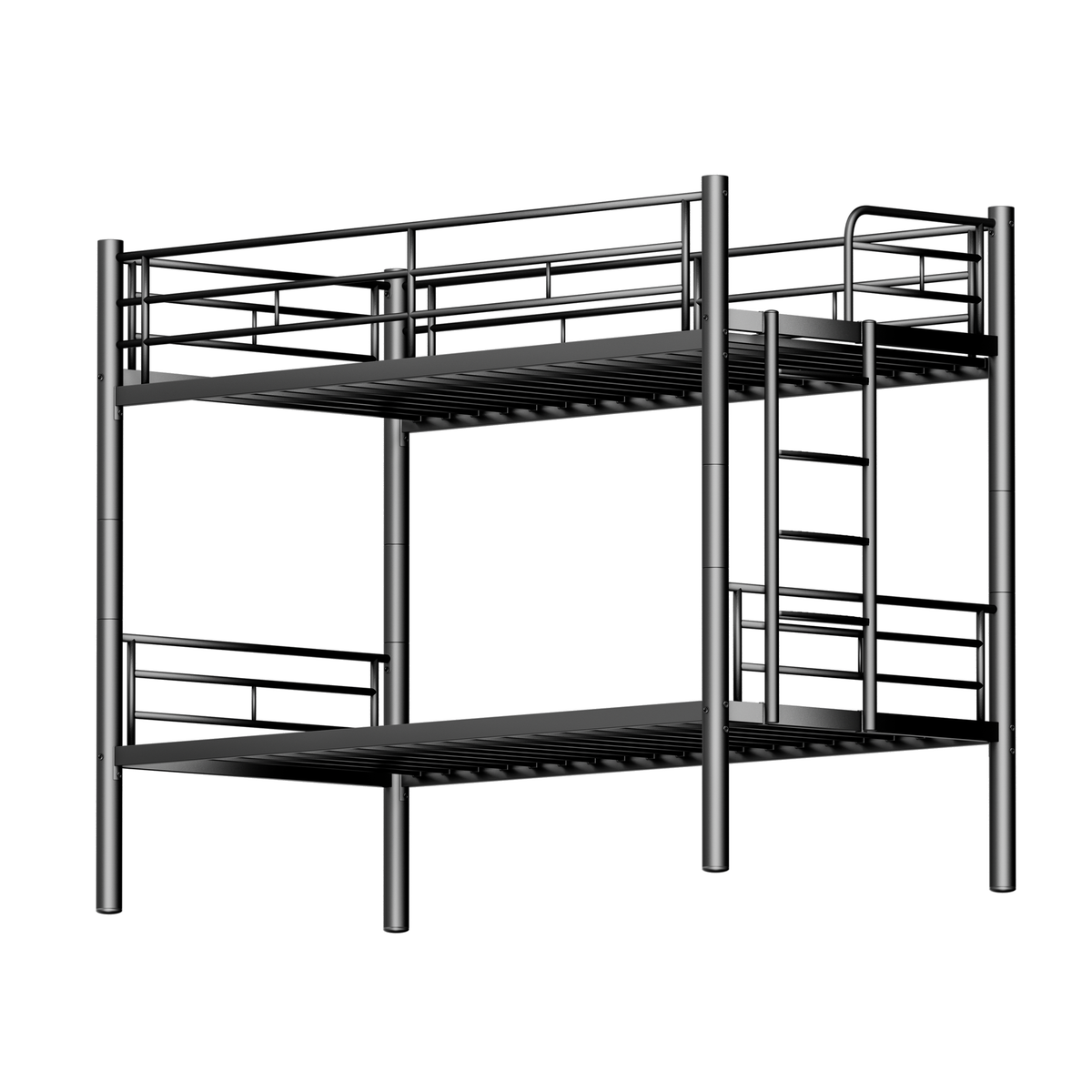 Children's Bunk Bed 90x200cm Convertible to 2 Beds, Black