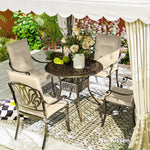 Seat Cushions, Set of 4 Chair Pads, Outdoor Indoor, Beige