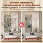 Frameless Wall Mirror, 60x80cm HD Hanging, Copper-Free Glass