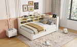 Sofa Bed, 90x200cm, Hydraulic Storage, Night Light, USB/Type-C, Velvet Beige