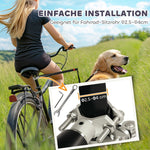 Dog Leash for Bicycles, Elastic Rope, Steel Tube, Black