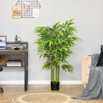 Artificial Bamboo Tree, 140 cm, 780 Leaves, Plastic