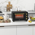Mini Oven, 16L 1400W 100-230°C Timer, Black