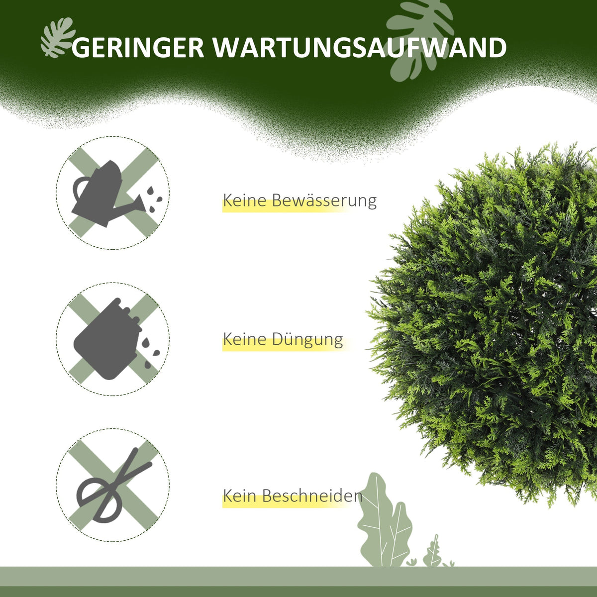 Artificial Cedar, 45 cm, Green