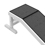 Pet Ramp, Non-Slip Carpet, for Dogs up to 30 kg, Pinewood Polyester White+Gray