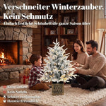Tabletop Christmas Tree 90cm Pre-Lit Snow-Covered, Green
