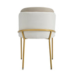 Chairs 4 Modern Angled Legs Adjustable Feet (Beige)