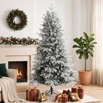 Snow-Covered Christmas Tree, 180cm 1920 Tips, White