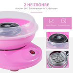 Cotton candy machine for parties & events, easy handling, quick results, pink