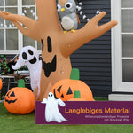 Halloween Inflatable Ghost Decoration, Light-Up 120/240 cm, White