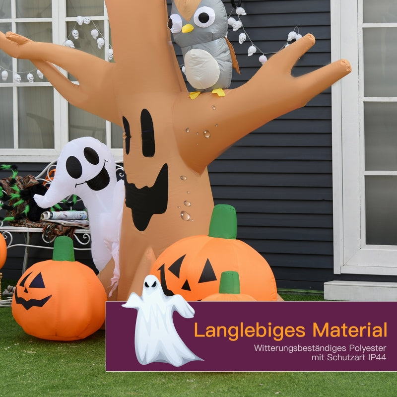 Halloween Inflatable Ghost Decoration, Light-Up 120/240 cm, White