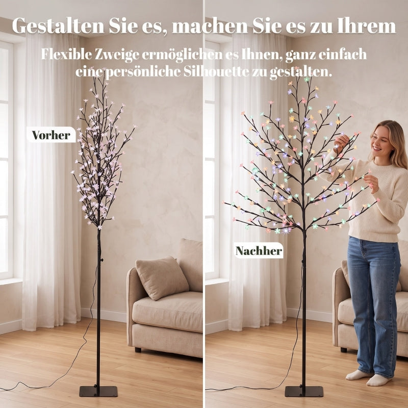 LED Cherry Blossom Tree 180cm 200 LEDs 20 Branches