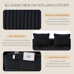 Two-Seater Sofa Storage Pocket Drink Holder - Corduroy Fabric