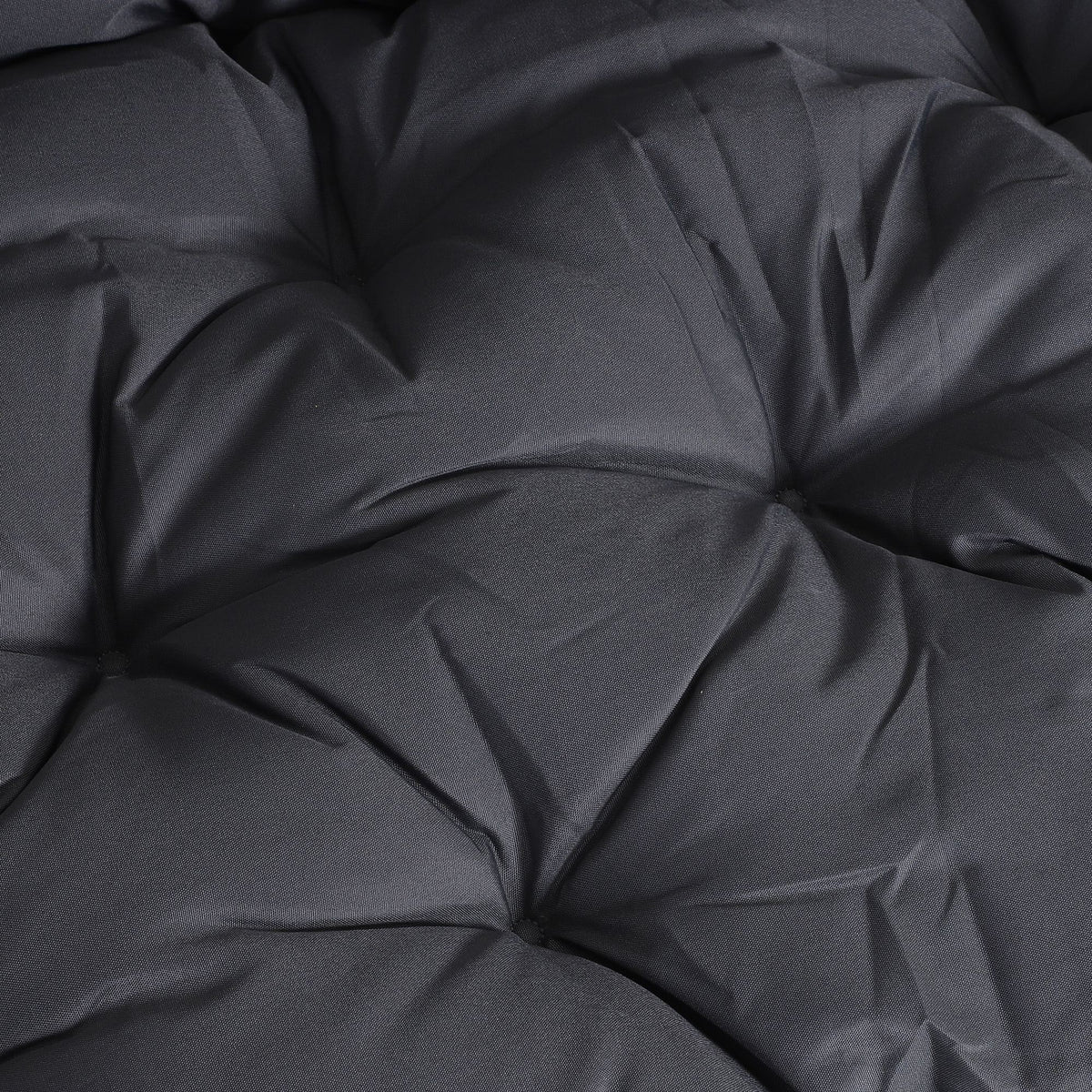 Garden Bench Seat Cushion 100x98x8cm Comfortable Weatherproof Dark Grey Cotton