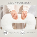 Desk Chair, Swivel Home Office Chair with Heart-Shaped Backrest, Height-Adjustable, White