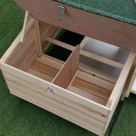 Bantam Chicken Coop with Run, Perches, Nesting Box, Pinewood