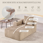 Recliner Sofa Cozy with Side Pocket Drink Holder - Corduroy