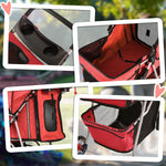 Dog Buggy, Lightweight & Foldable, Red