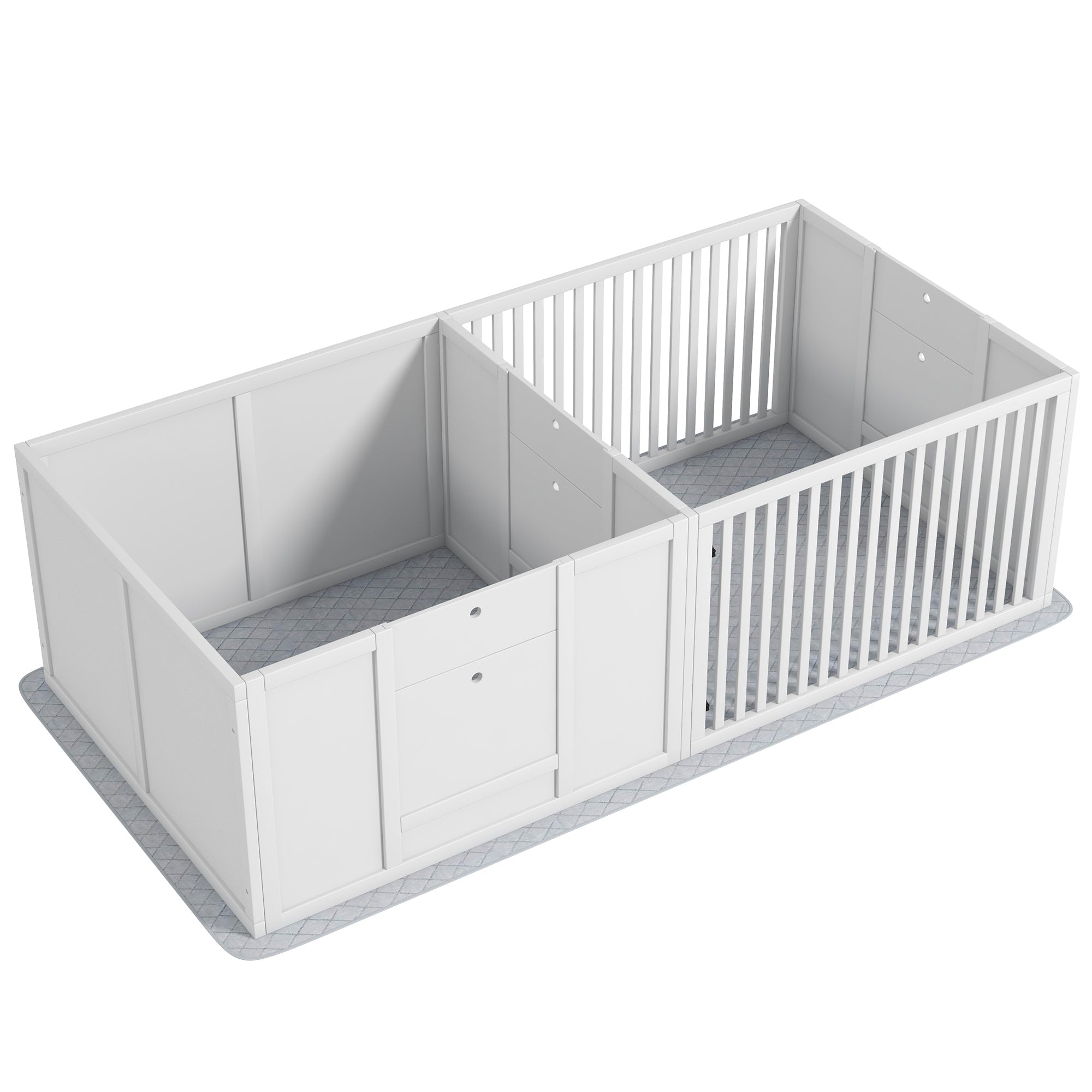 Puppy Whelping Box, Adjustable Door, Waterproof, Plastic