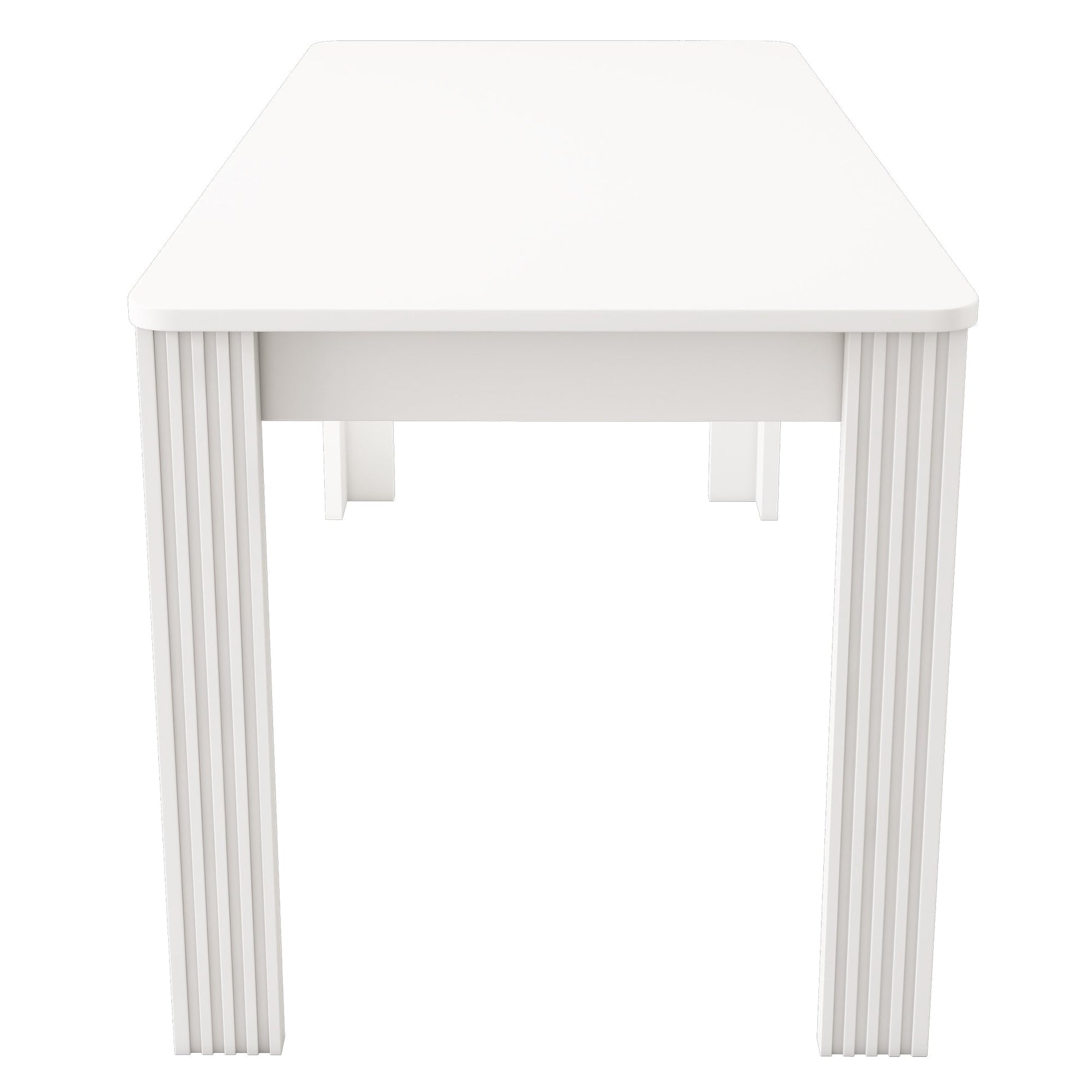 Dining Table Rectangular Modern Simple Oak - White