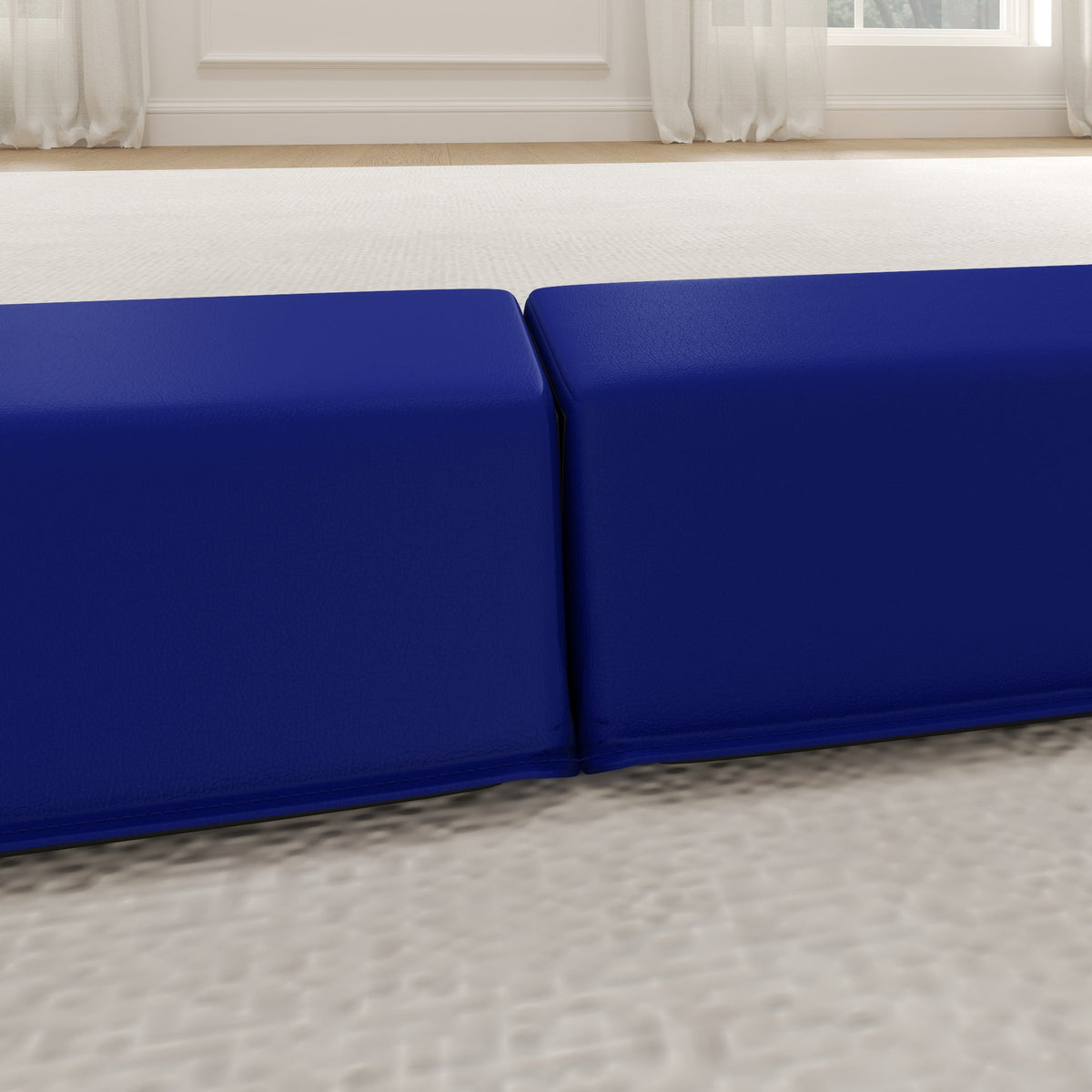 Balance Beam, Foldable Non-Slip, 236 cm, Blue