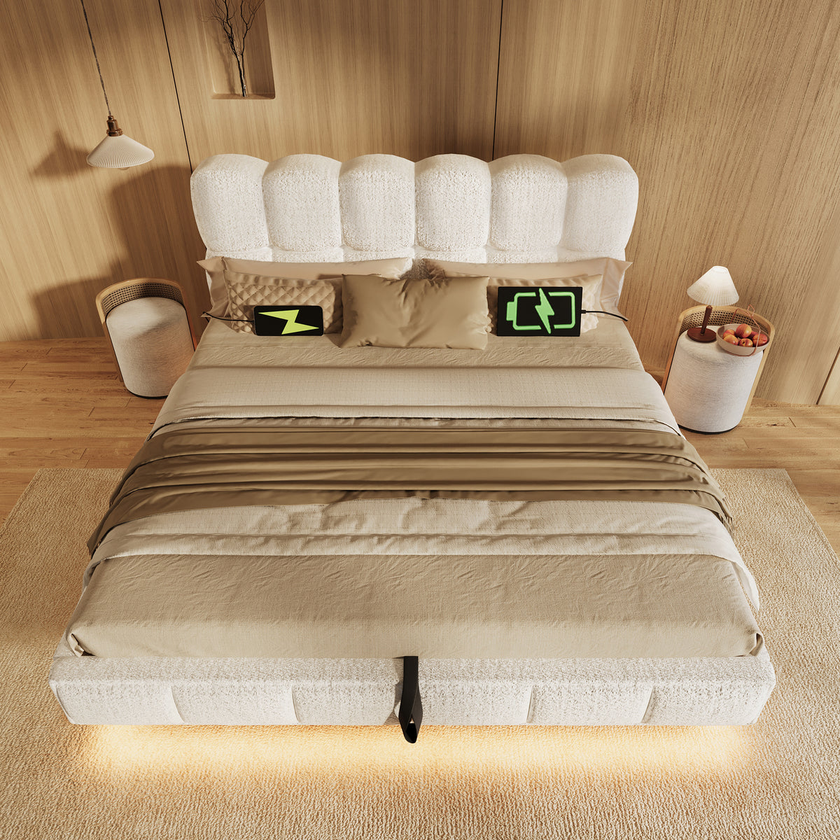 Sofa Bed 90x190cm with Pull-Out Bed & LED Storage, Dark Grey Velvet