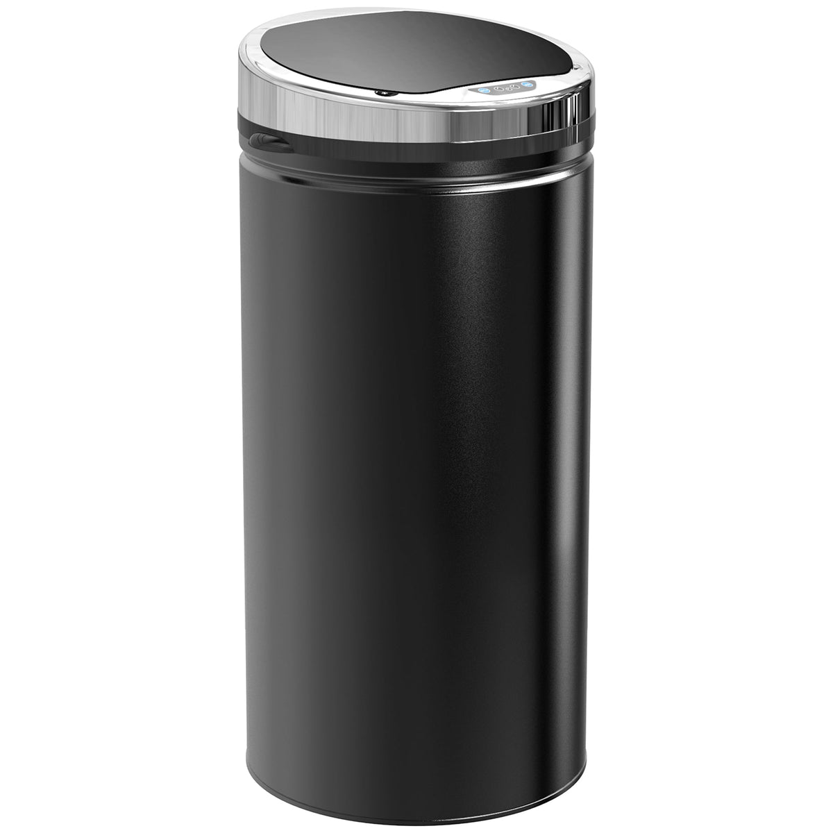 Sensor Trash Can 42L, Electric Automatic Waste Bin, Steel Black