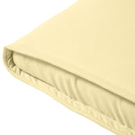 Lounger Cushion, Garden Lounger Upholstery, Polyester Cotton, Cream White