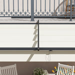 Pavilion Pergola 3x3m Windproof Adjustable Roof, Cream-Colored