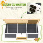 Turtle Box, Bottomless Outdoor Enclosure, Light Gray