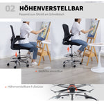 Drawing Chair with Lumbar Support, Height Adjustable, Swivel - Black