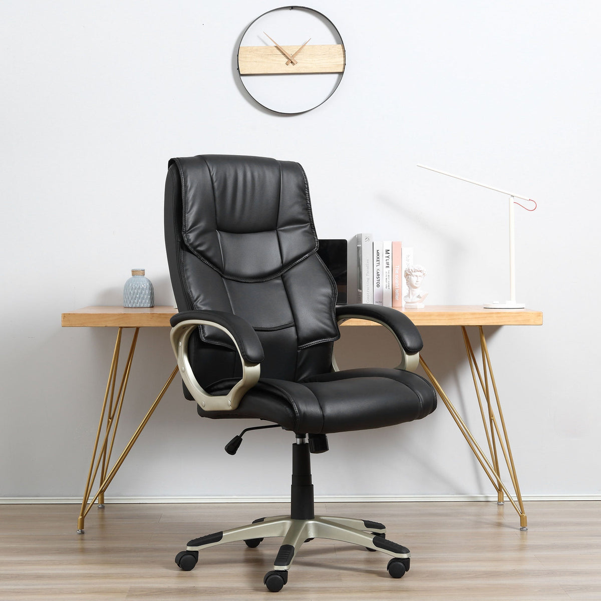 Office Chair, Height Adjustable, Rocking, Ergonomic, Desk Chair