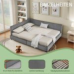 Double bed 160x200cm Upholstered Velvet, Sturdy Frame, Easy Assembly, Dark Grey