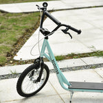 Children's Scooter with Brake and Height Adjustable Lightweight Frame, Light Blue