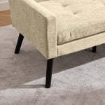 2-Piece Accent Armchair Set - Single & Double, Upholstered, Solid Wood Legs