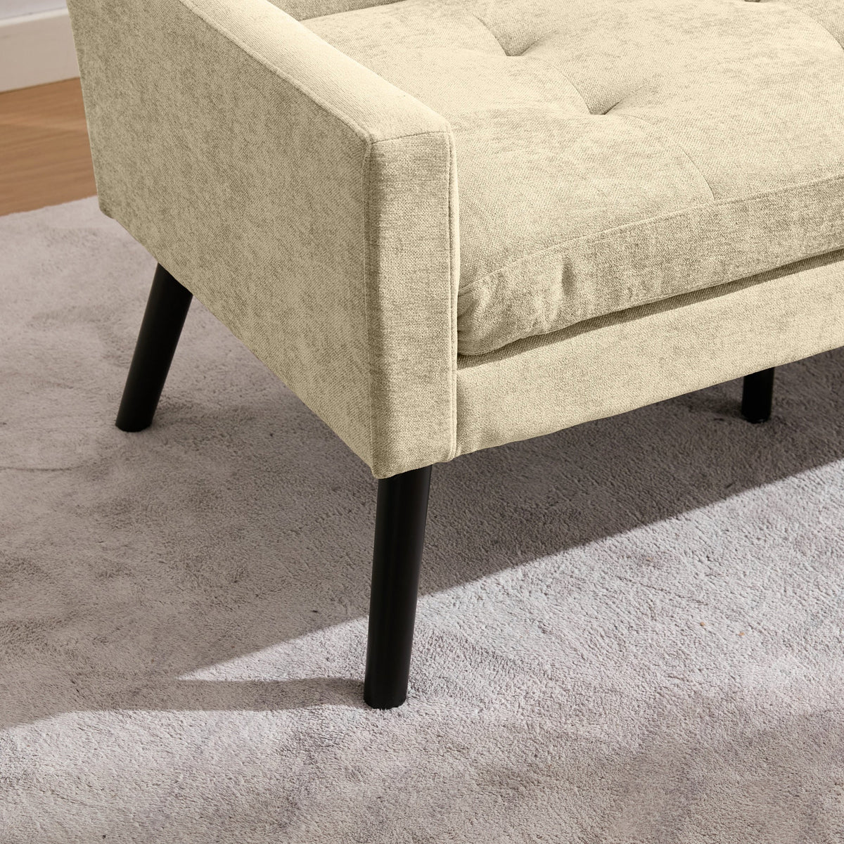 2-Piece Accent Armchair Set - Single & Double, Upholstered, Solid Wood Legs