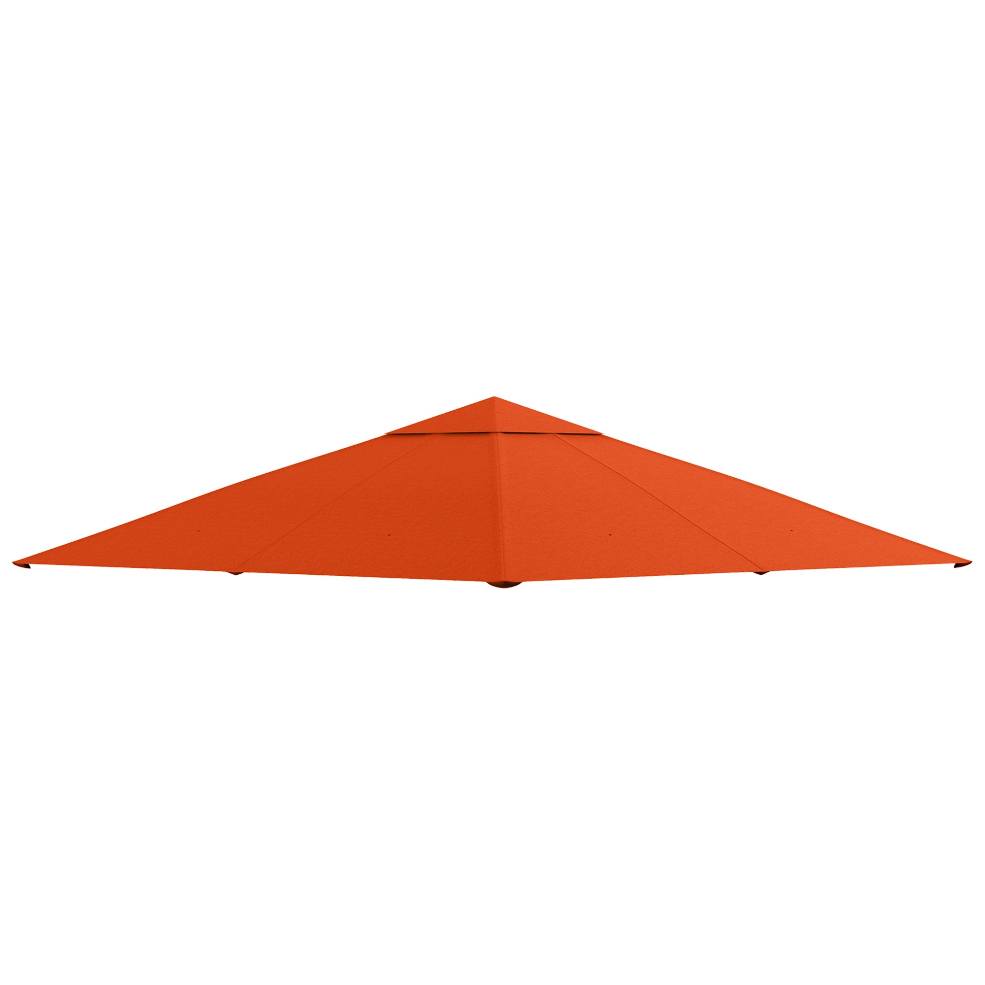 Replacement Roof Gazebo Sun Protection Cover Polyester Orange